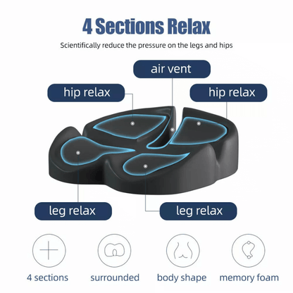 Wellaratone™ Memory Foam Seat Cushion