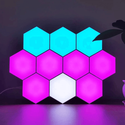 Wellaratone™ RGB Smart Hexagon Wall Lights