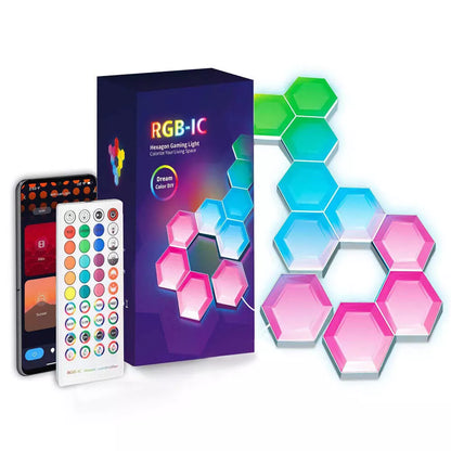 Wellaratone™ RGB Smart Hexagon Wall Lights