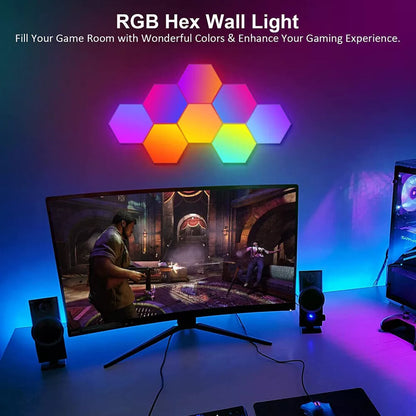 Wellaratone™ RGB Smart Hexagon Wall Lights